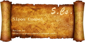 Sipos Csepel névjegykártya